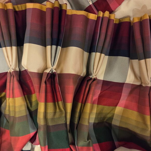 4 Pinch Pleated Custom 100% Pure Silk WIndow Treatments - Picture 2 of 12